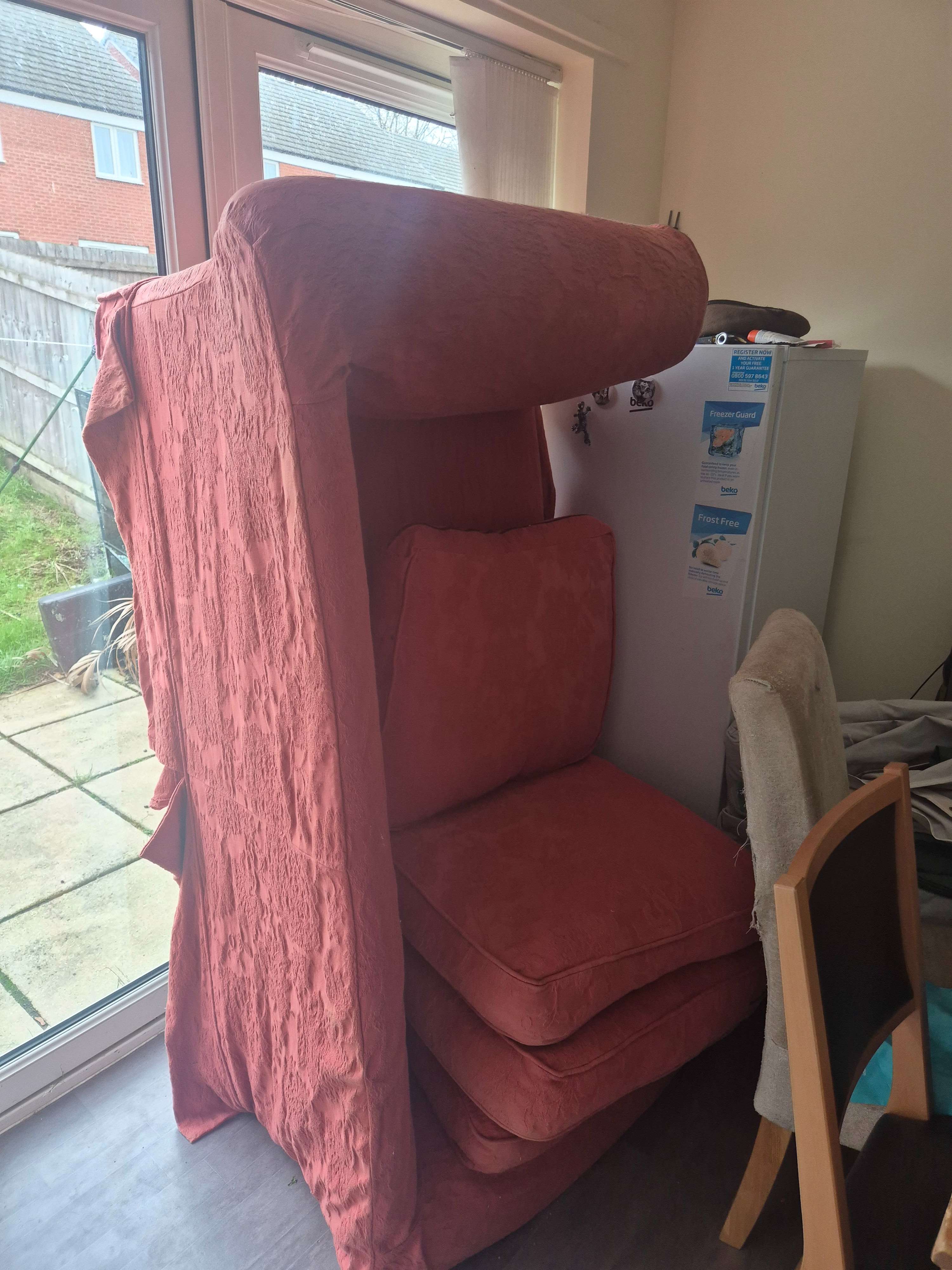 Free red sofa