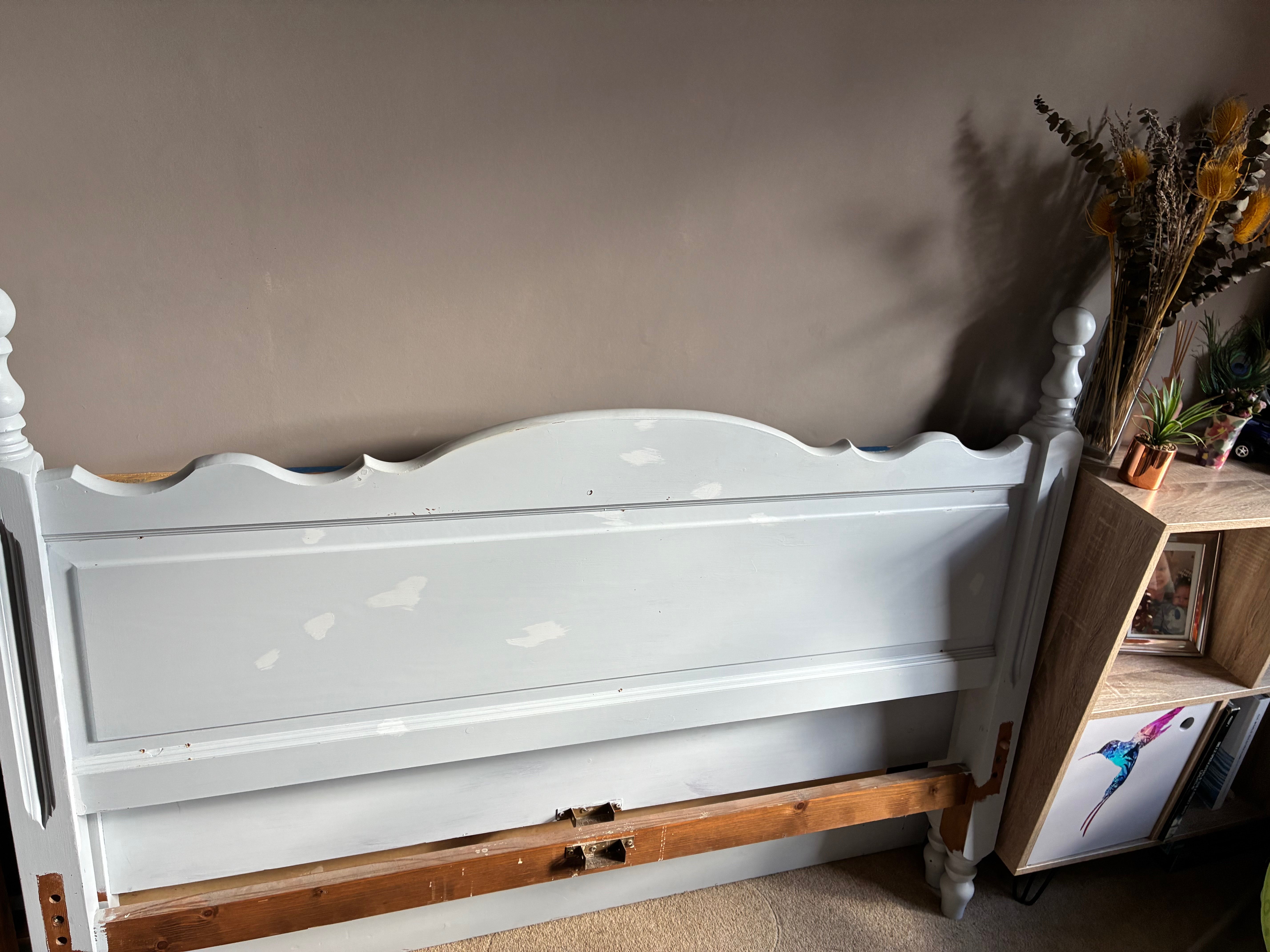 Pine double bed
