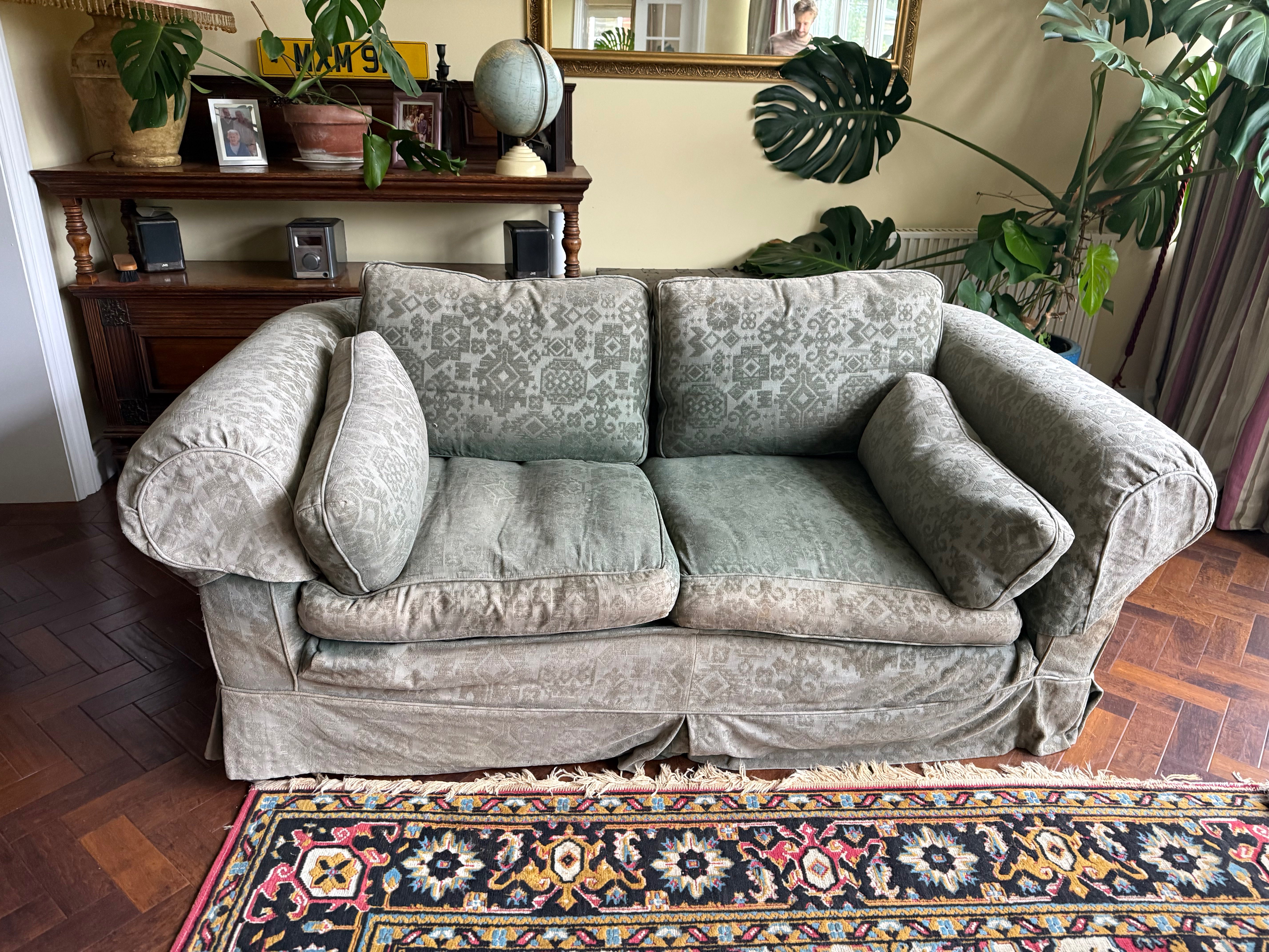 2 Sofas, Double Mattress, Cushions