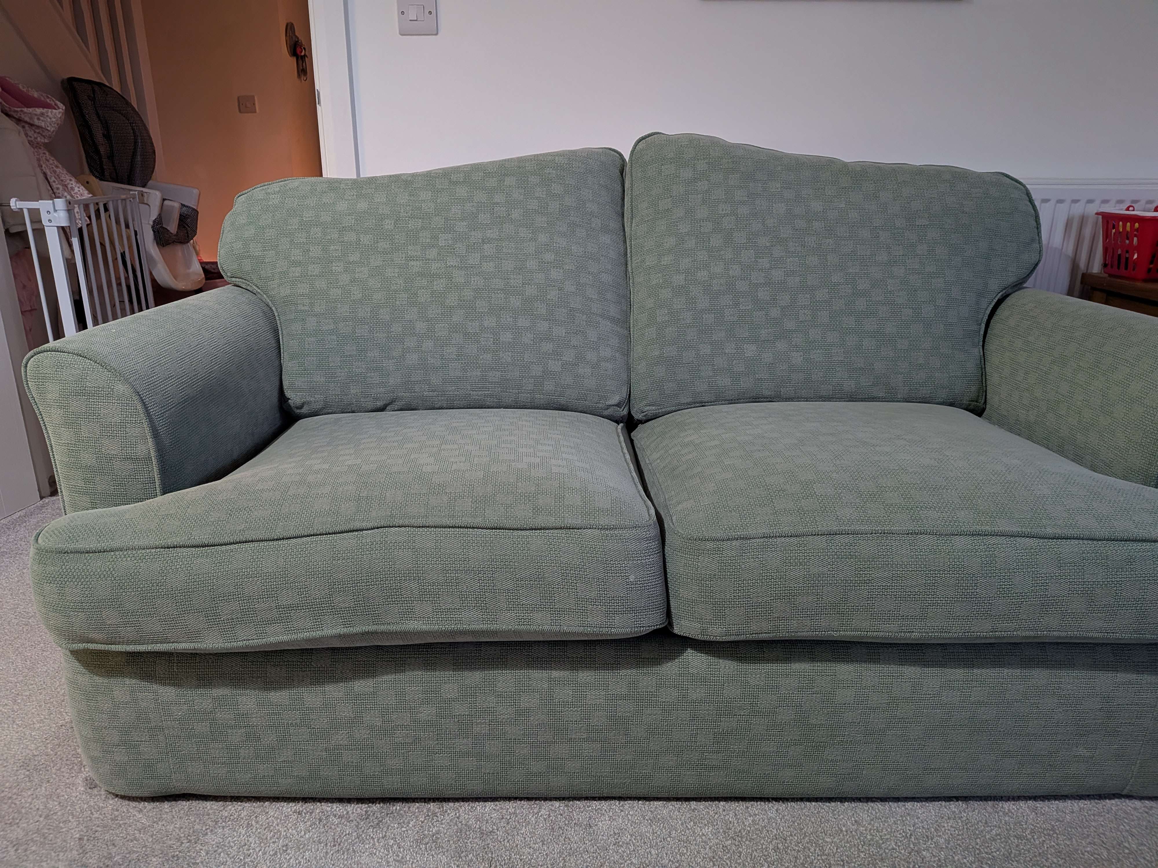 Green sofa bed