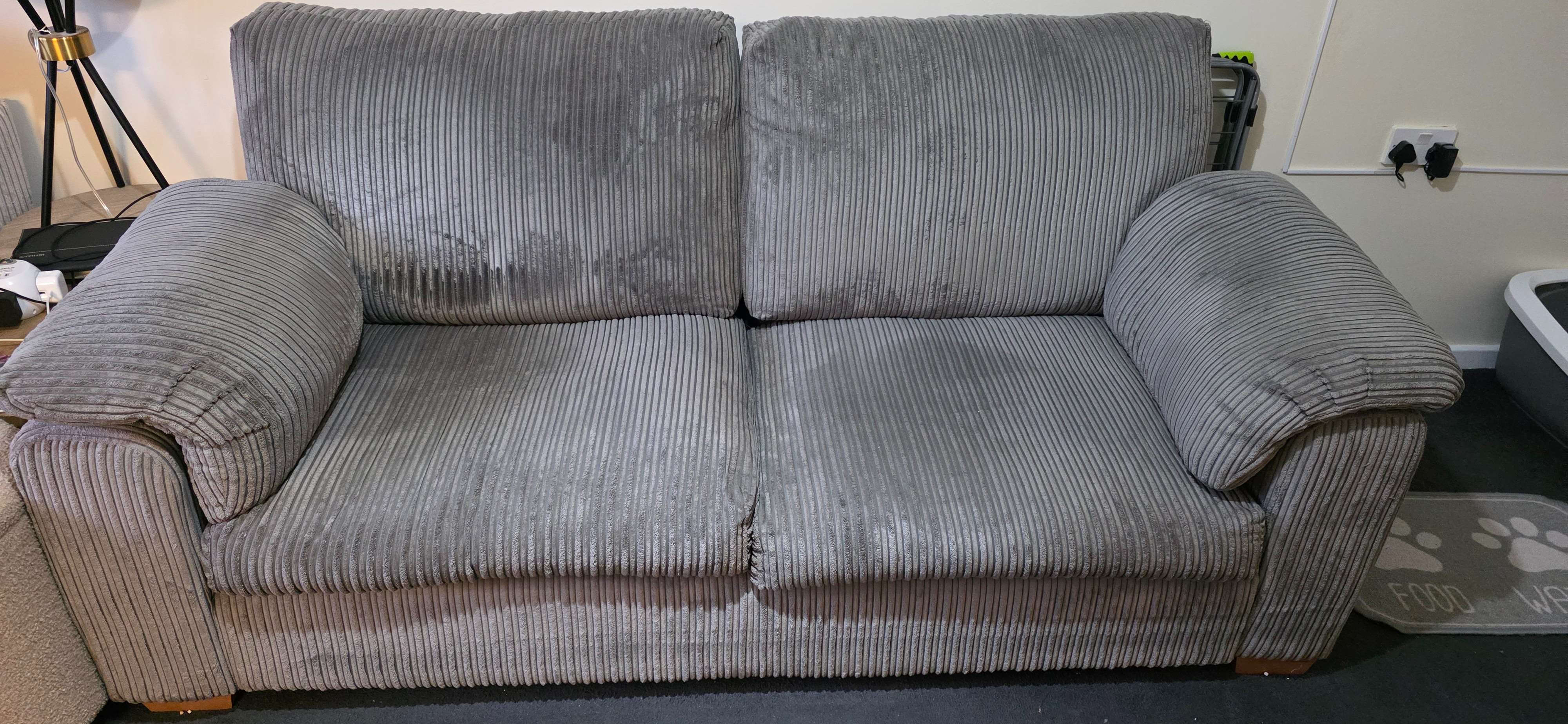 Grey 2 seater sofa