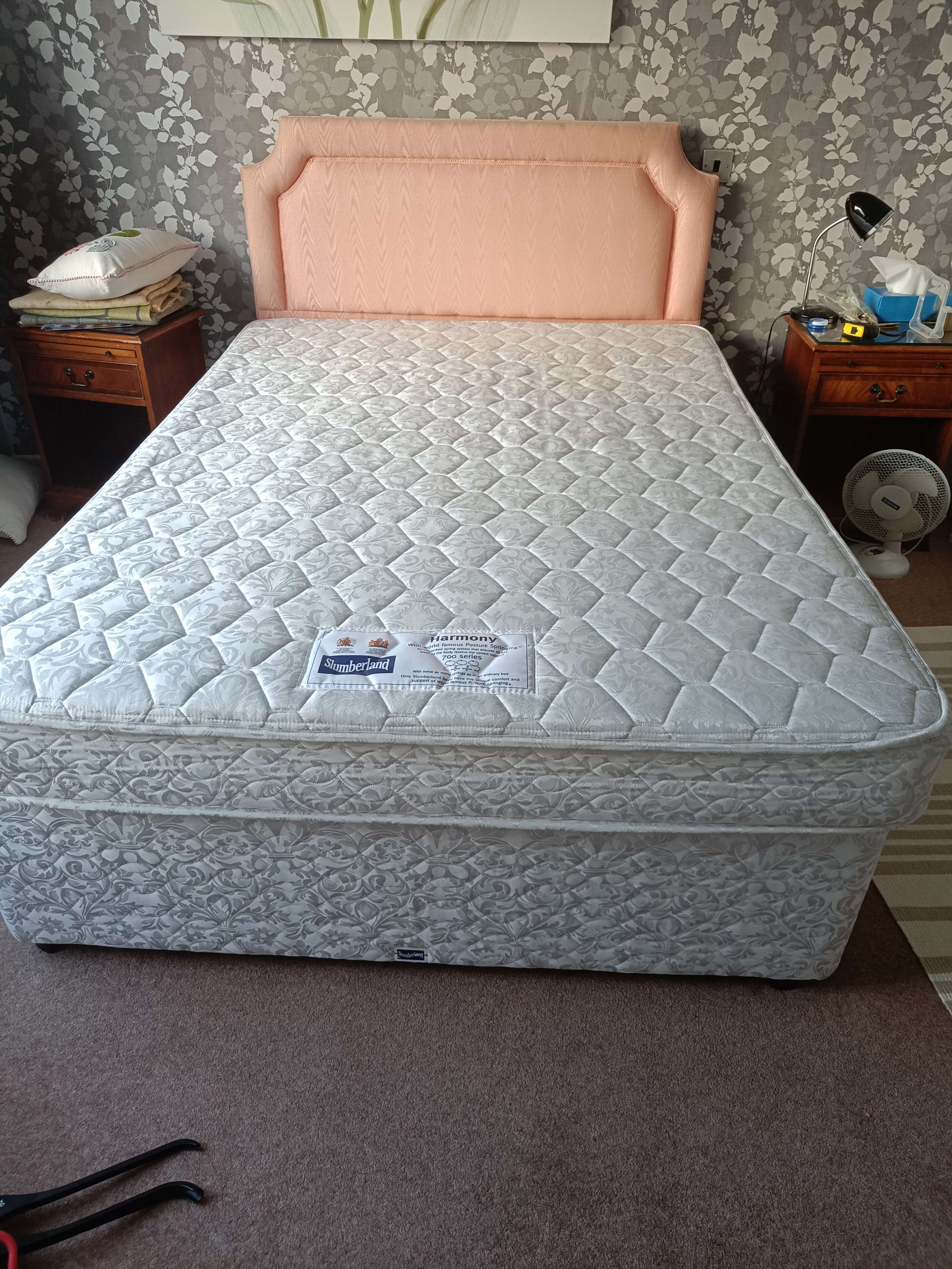 Double bed and mattress