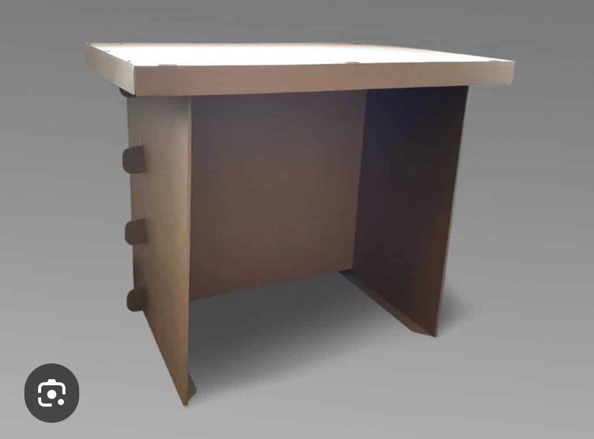 Cardboard desk -  flat pack