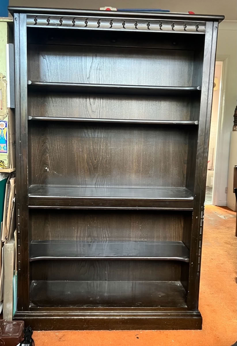 Tall wooden bookcase. Beckenham BR3