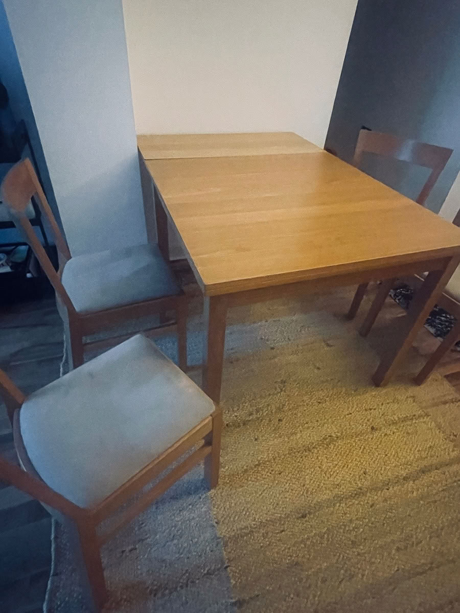 Dining table with chairs