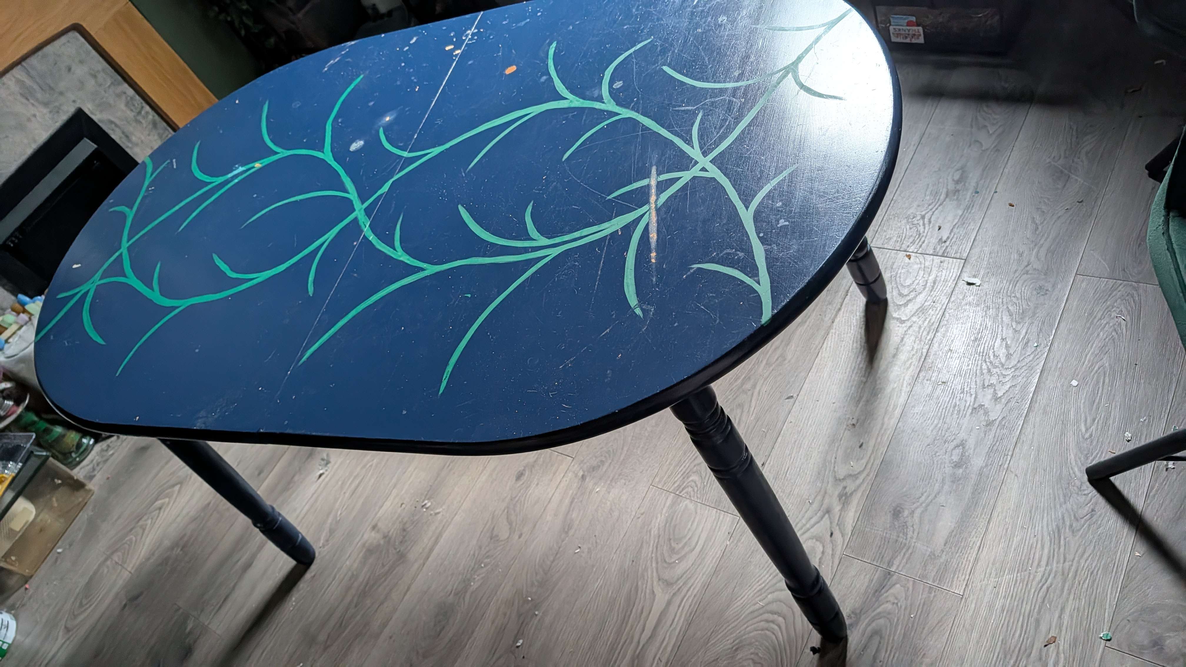 Solid wood dining table