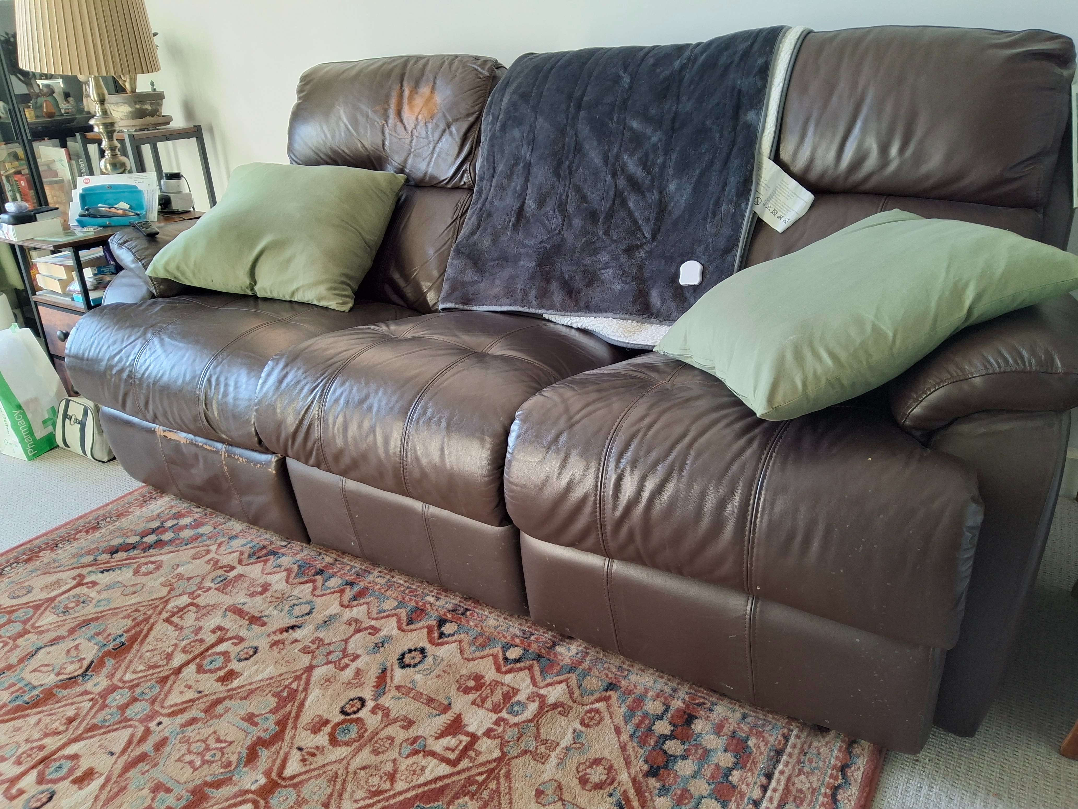 Leather sofa