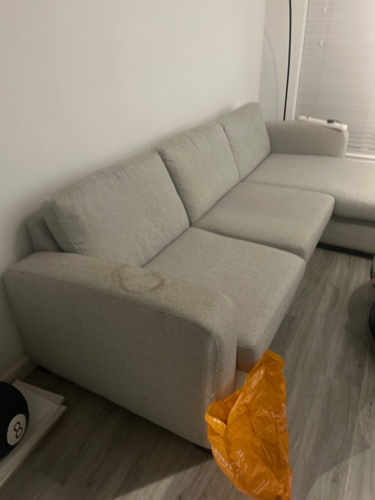 Beige sofa