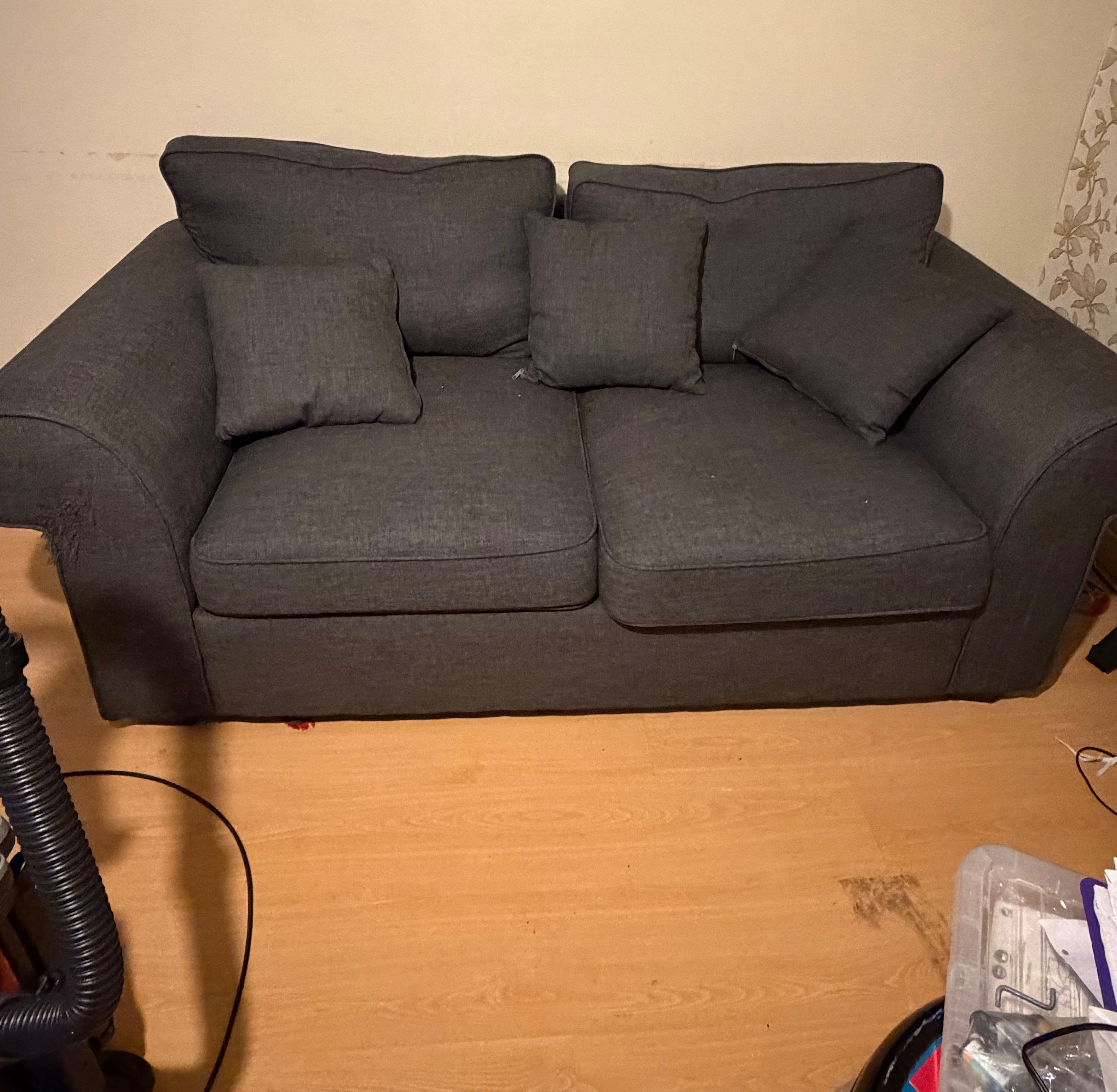 Dark blue navy sofa