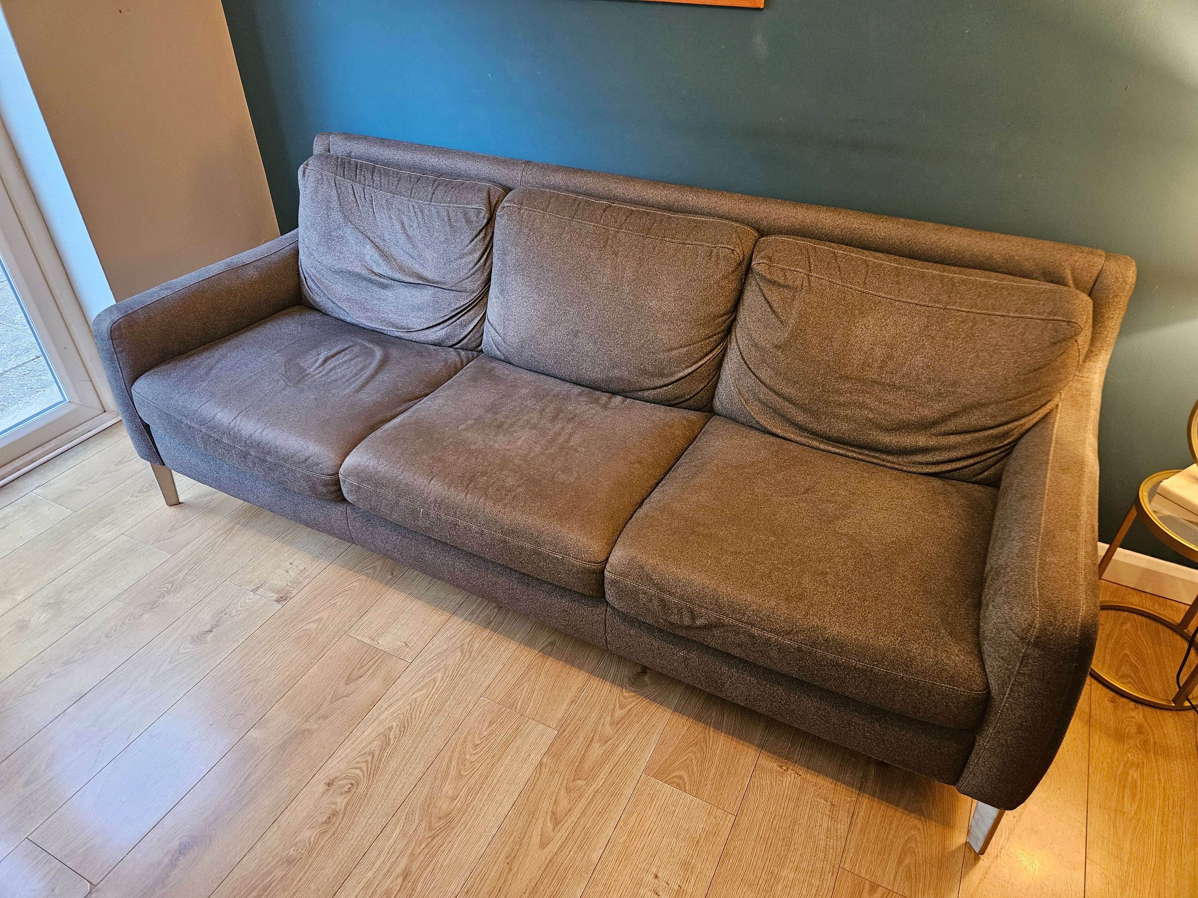 Grey 3 seater sofa