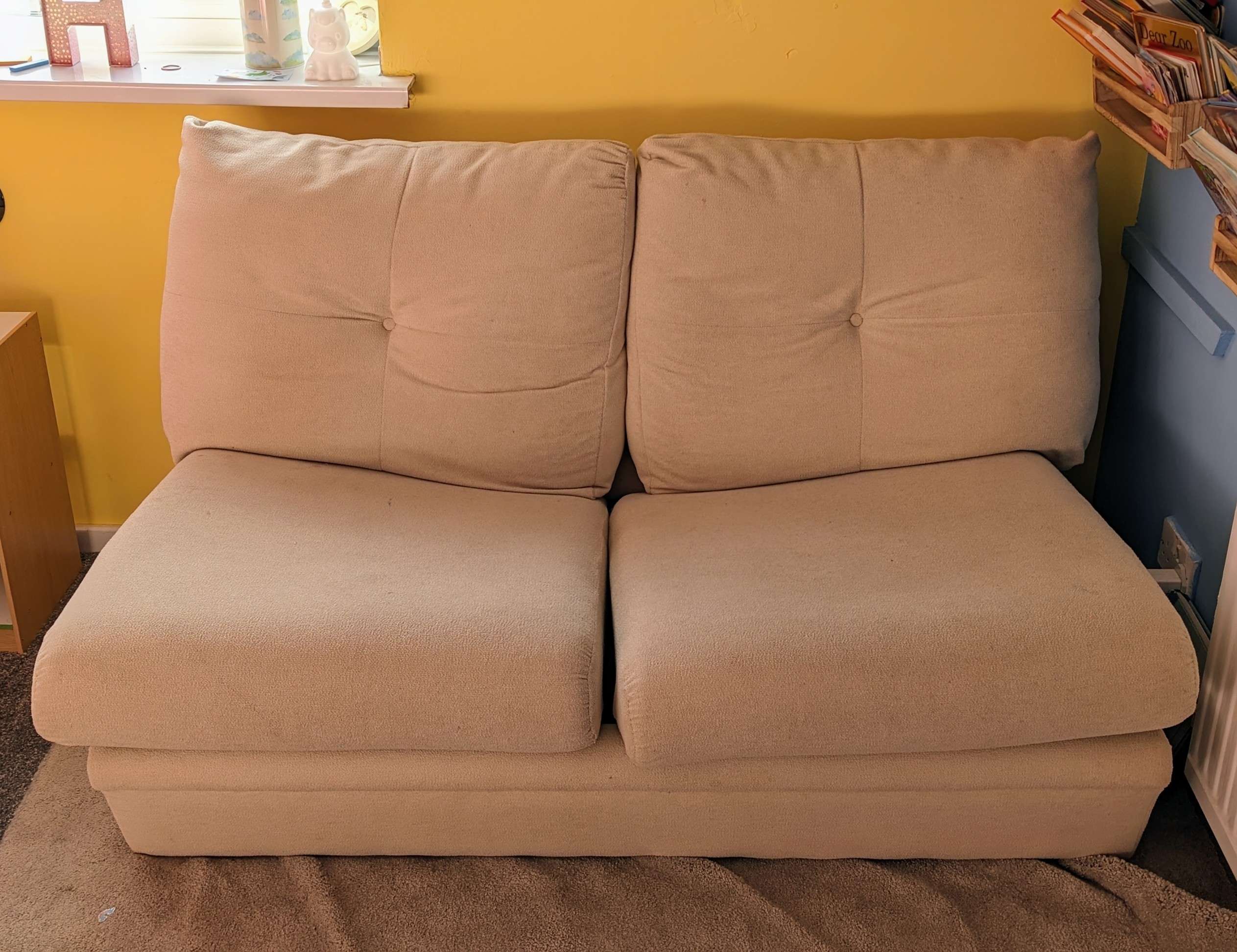 Sofa bed (missing mattress).