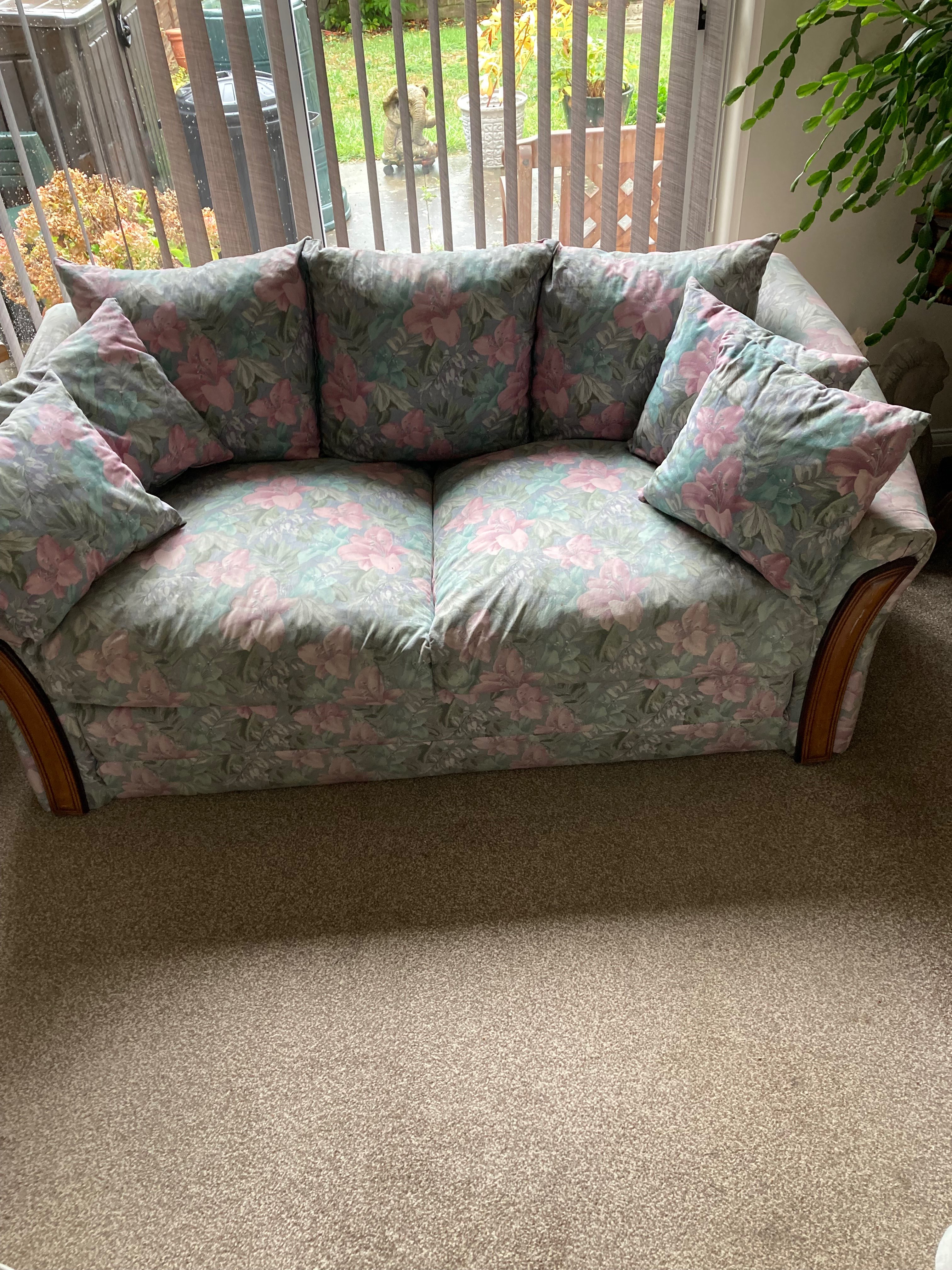 A sofa bed
