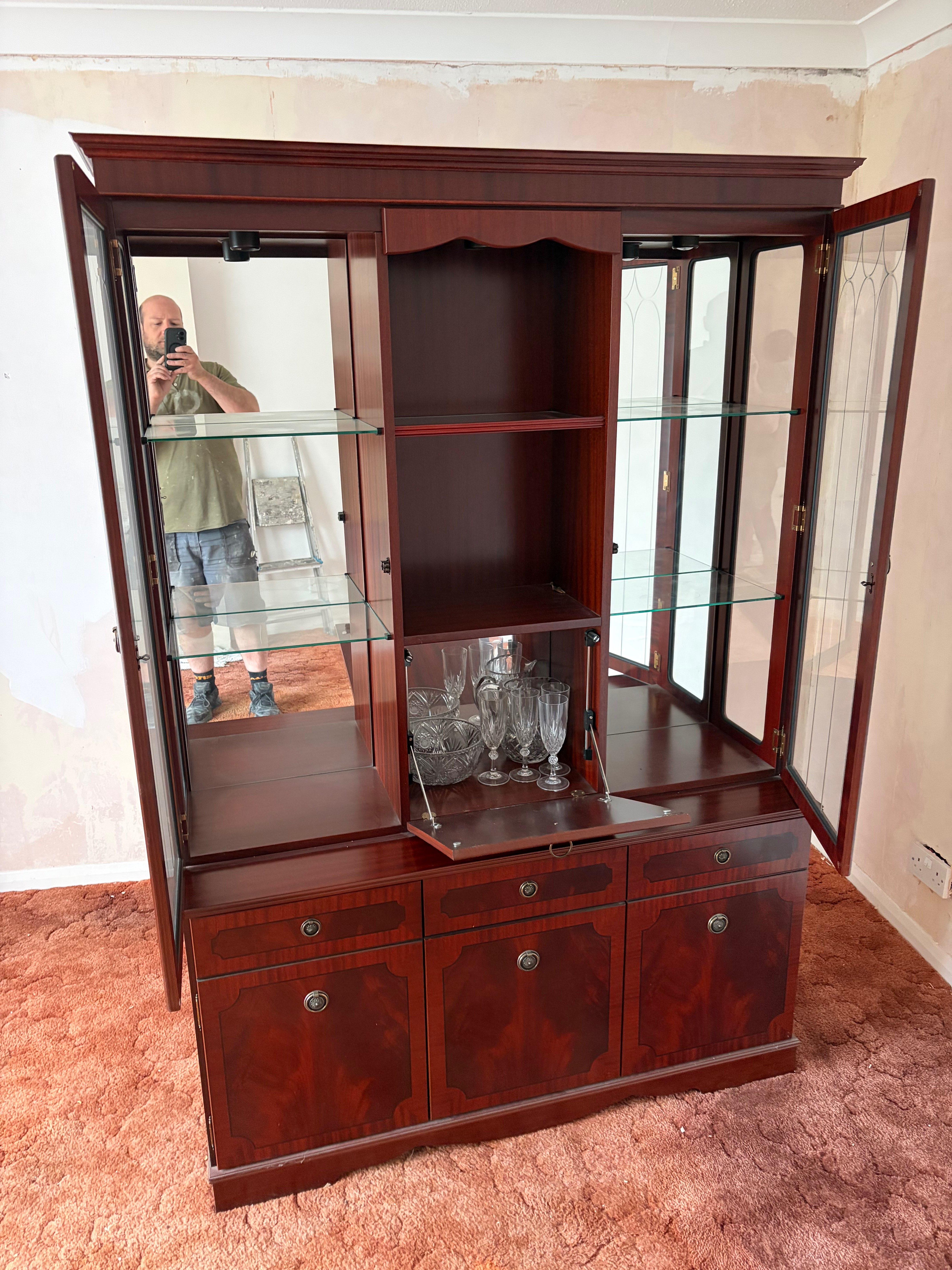 Display cabinet & side tables