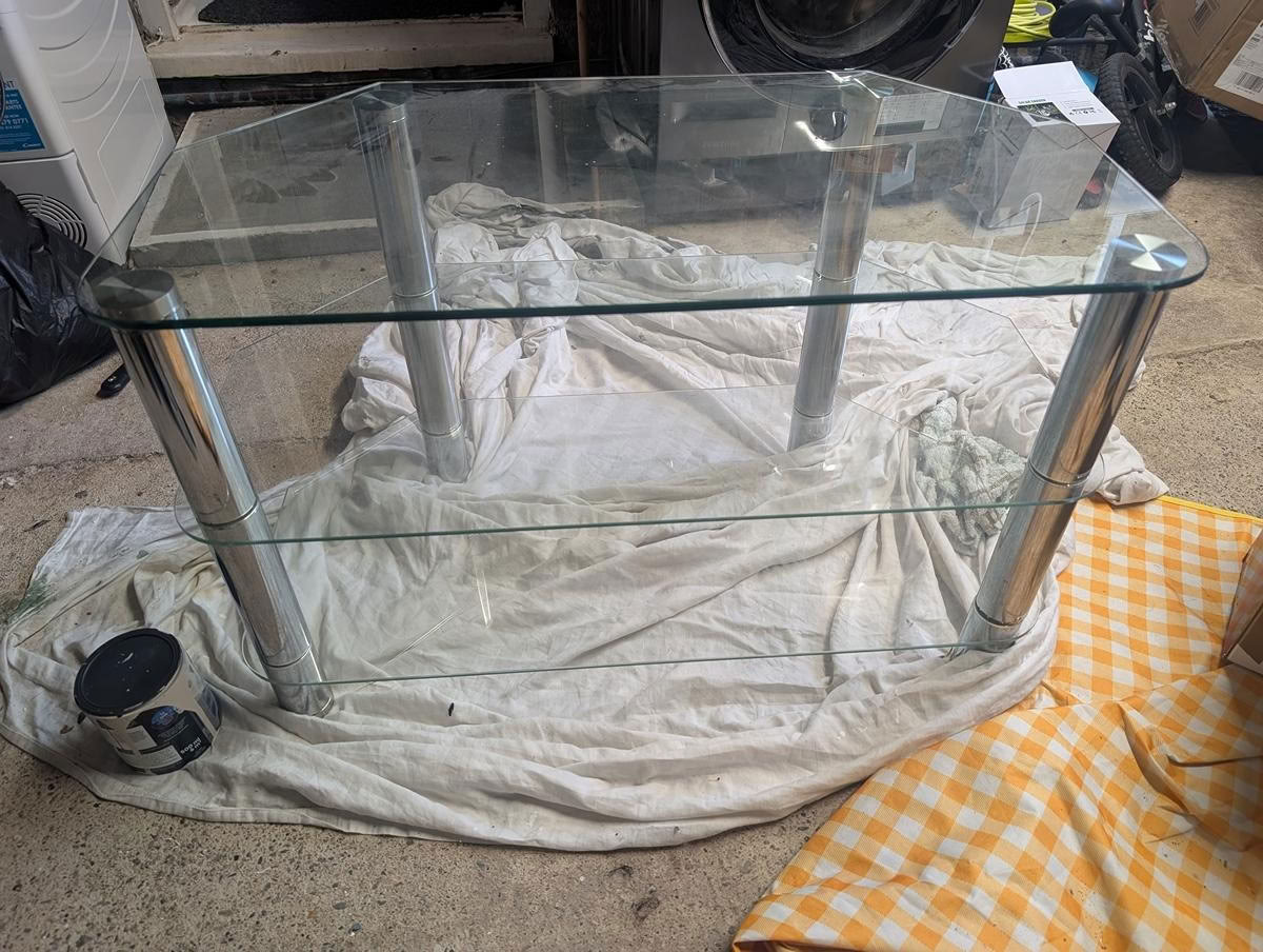 3 tier Glass TV Stand