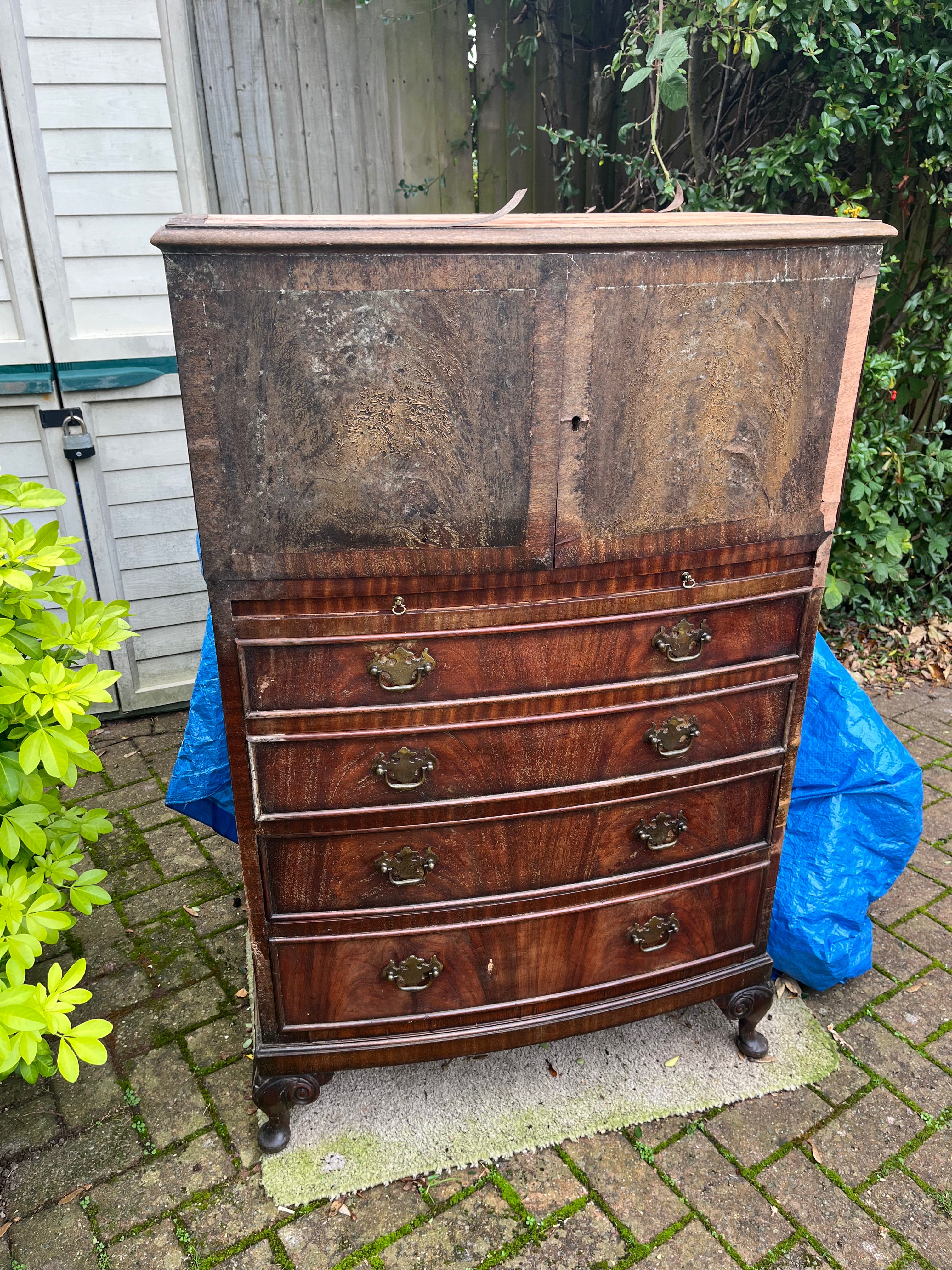 Mahogany Bureau / drawers