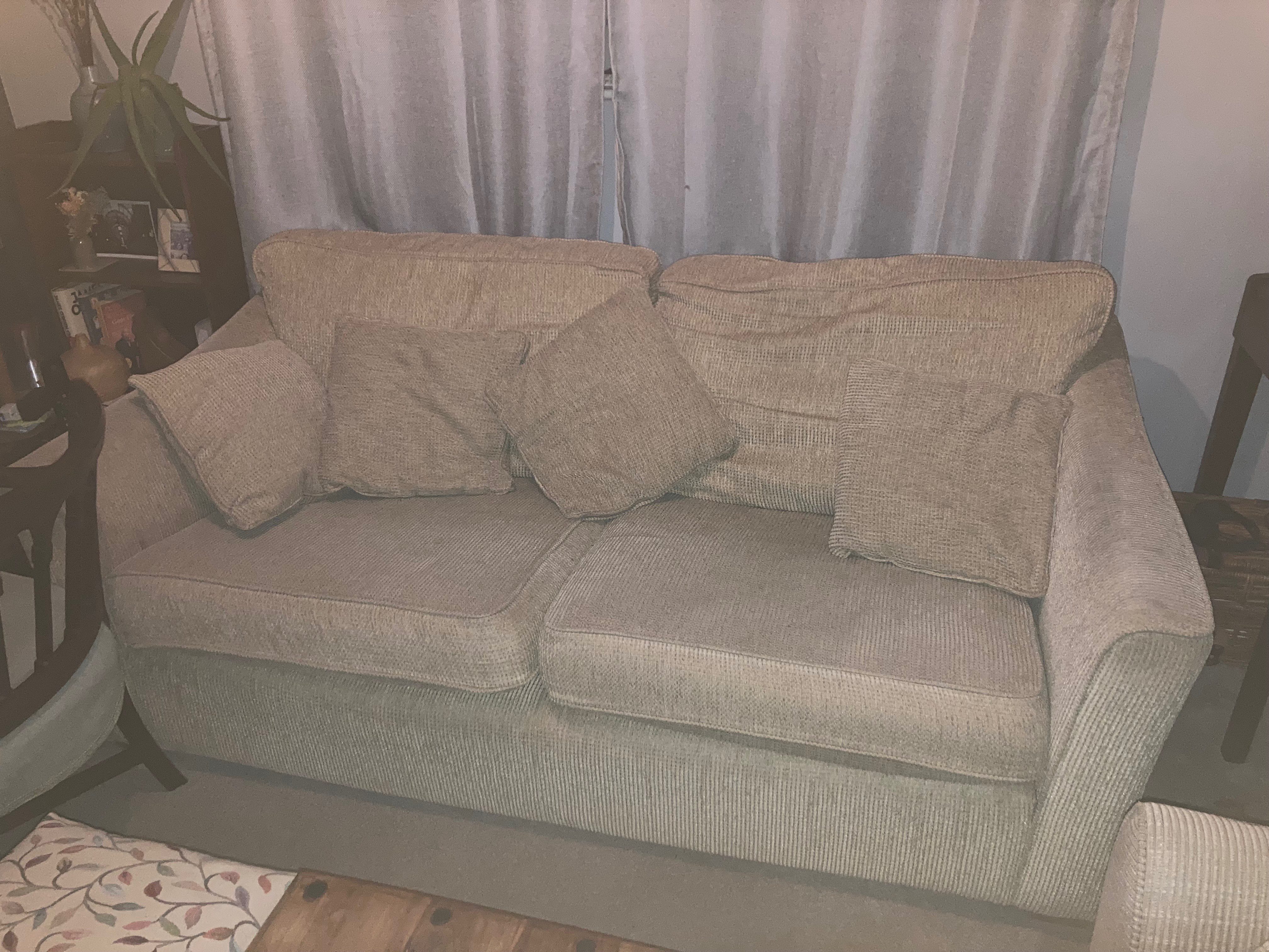 Beige sofa