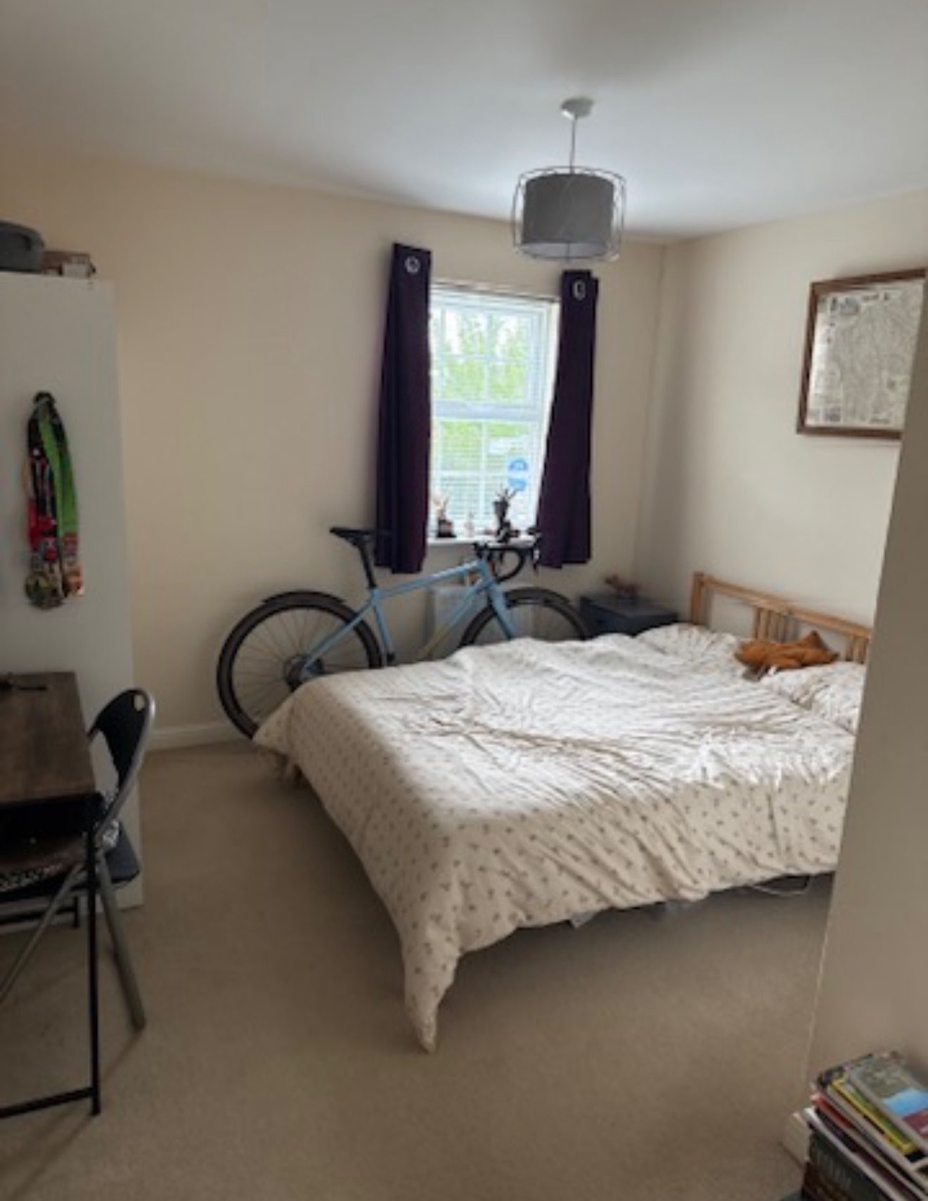 Double bed and mattress