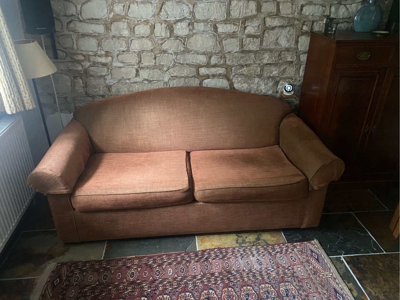 Brown sofa bed