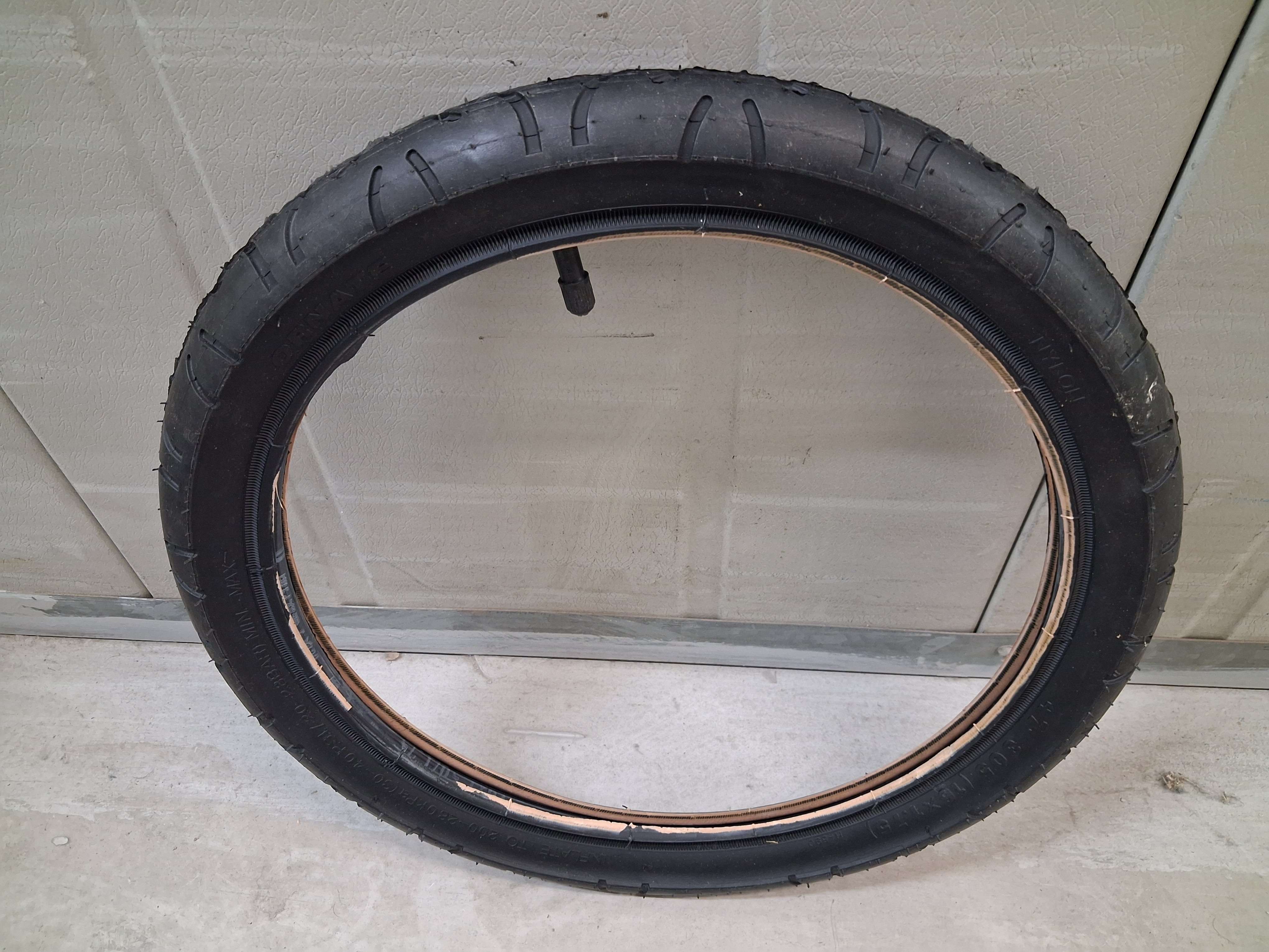 New 16inch bike tyre with tube