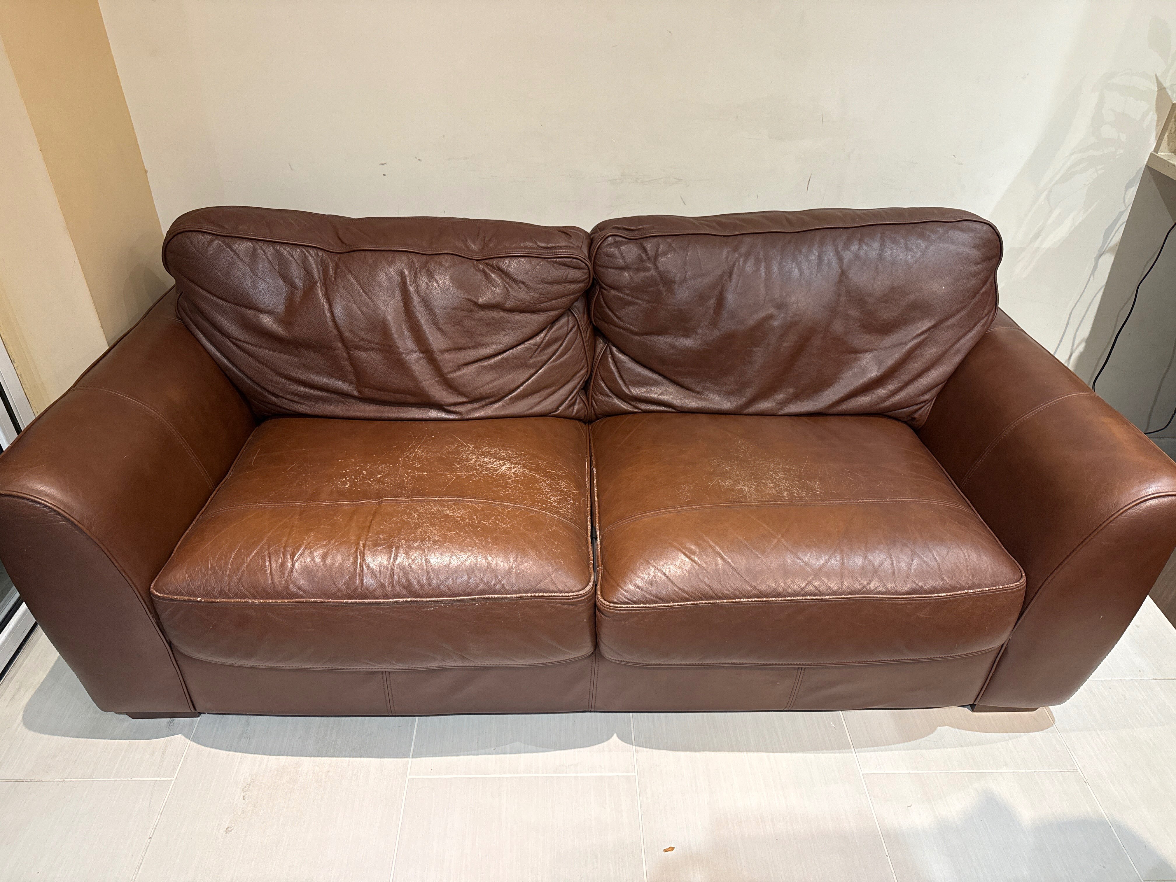 Leather sofa