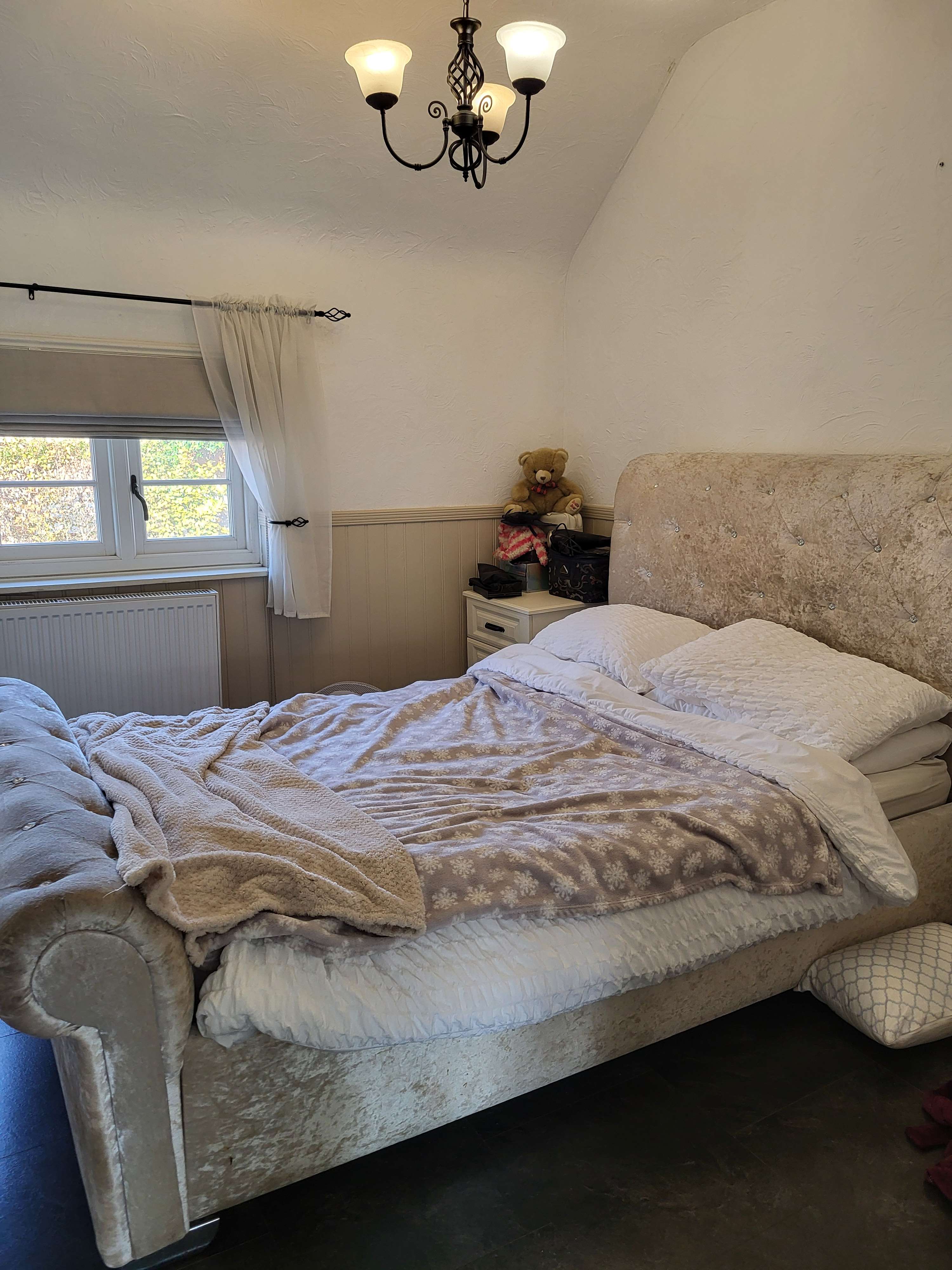 Double crushed velvet Mink Bed and Mattress