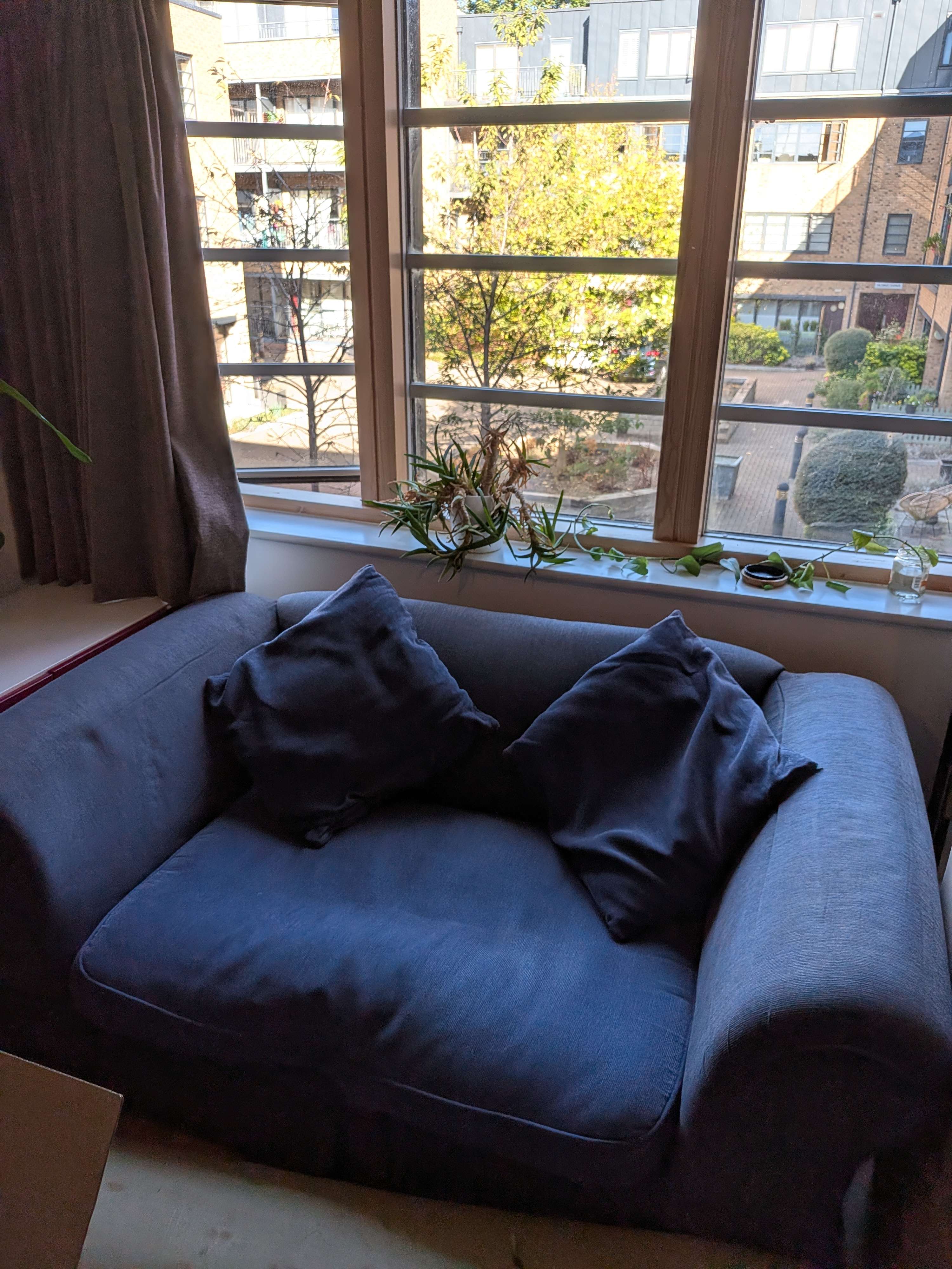 Blue sofa