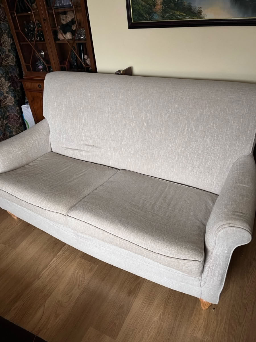 Beige sofa