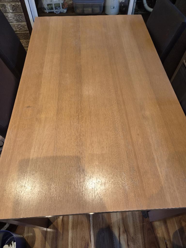 Dining table and chairs