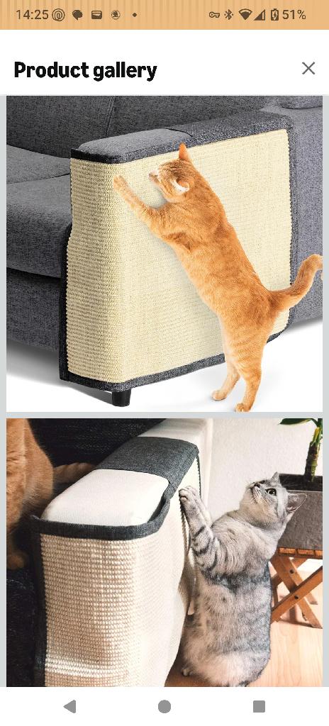 Cat scratch mat sofa shield