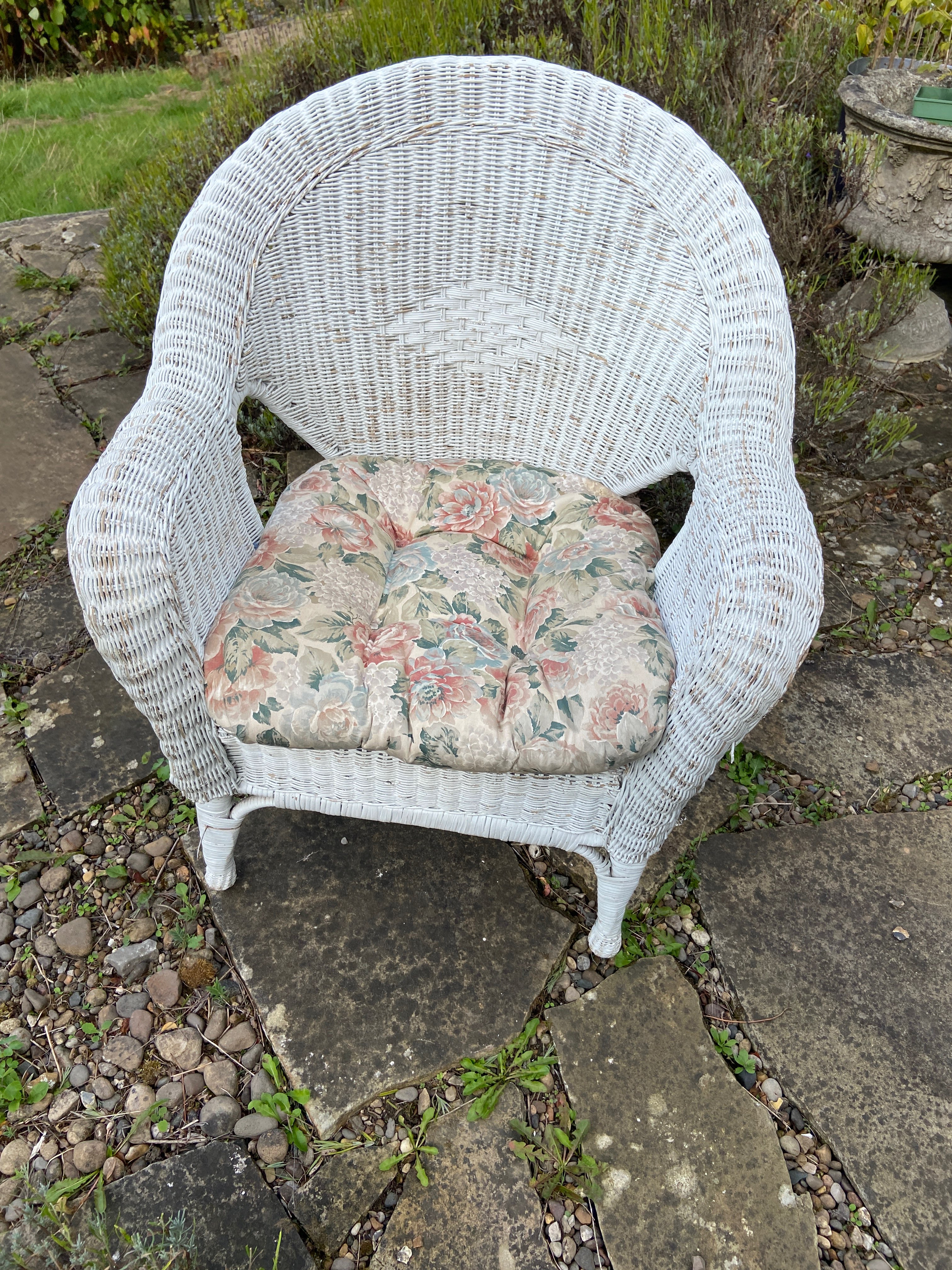 Wicker Chair With Cushion